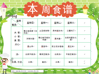 第十二周食谱